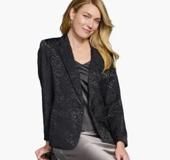 Animal Jacquard Blazer
