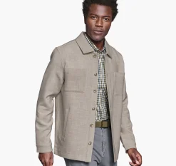 Heathered Shirt Jacket