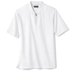 Jacquard Zip Polo