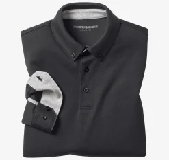Liquid Cotton Long-Sleeve Polo
