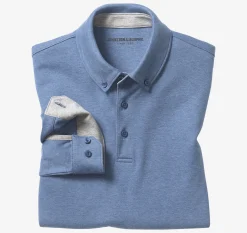 Liquid Cotton Long-Sleeve Polo