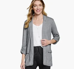 M&eacute;lange Knit Blazer