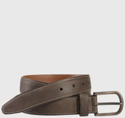 Oiled Contrast Stitched Belt