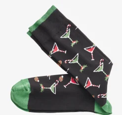 Pima Cotton Holiday-Themed Socks