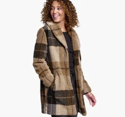 Plaid Teddy Coat