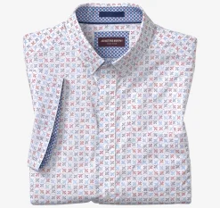 Printed Cotton Short-Sleeve Shirt