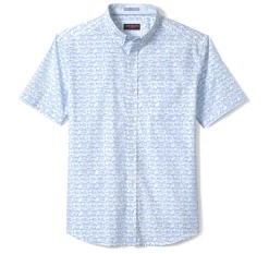 Printed Cotton Short-Sleeve Shirt