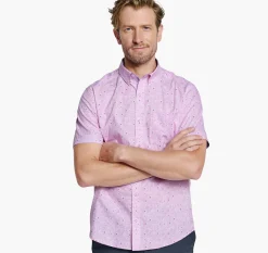 Printed Cotton Short-Sleeve Shirt
