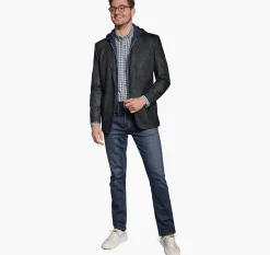 Removable Hooded/Bib Knit Blazer