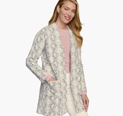 Snakeskin-Pattern Cardigan