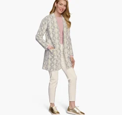 Snakeskin-Pattern Cardigan