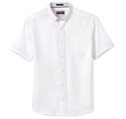 Textured Cotton Short-Sleeve Shirt