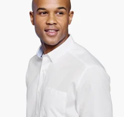 Textured Cotton Short-Sleeve Shirt