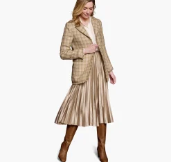 Textured Plaid Blazer