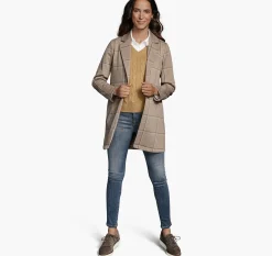Windowpane Knit Blazer