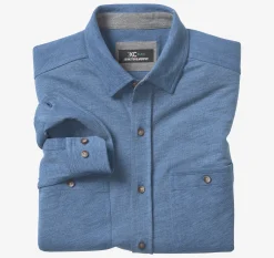 XC Flex&reg; Stretch Indigo Long-Sleeve Shirt